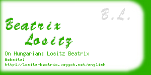 beatrix lositz business card